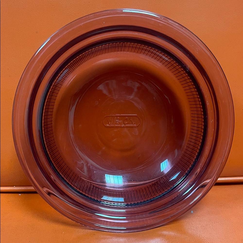 Vintage VISION Amber Glass Bowl